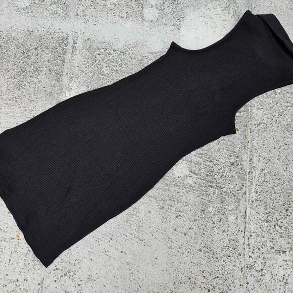Wild Fable Women Knit Dress Quarter Zip Sleeve Less Bodycon Dress Size XS - Picture 3 of 9